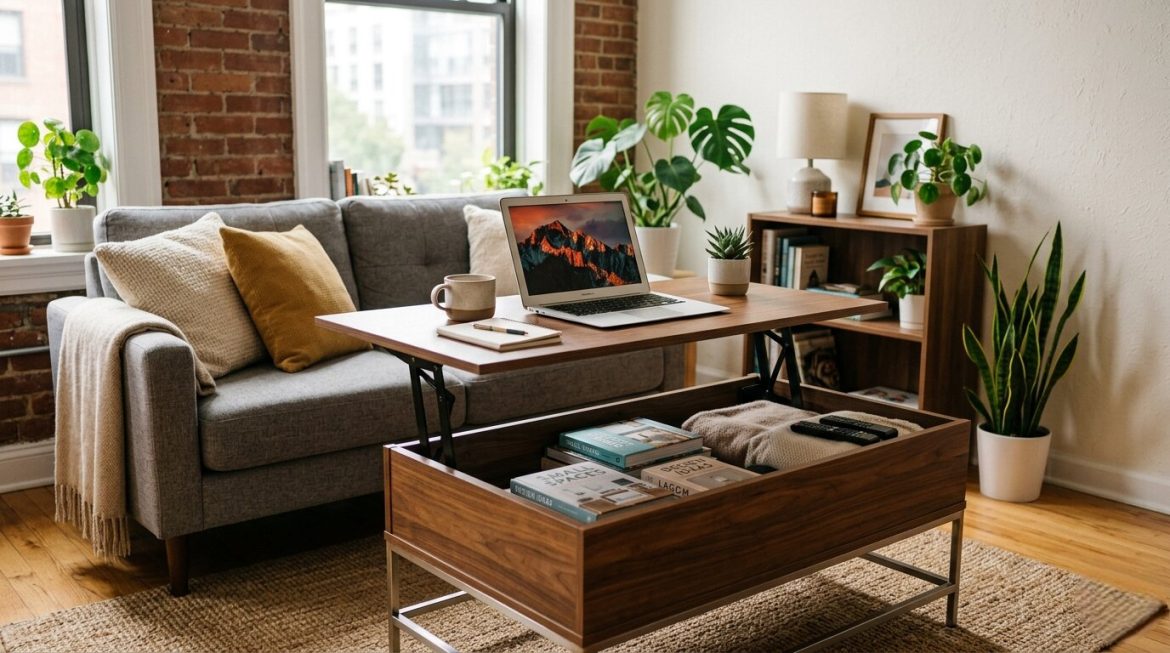 12 Small Apartment Lift-Top Coffee Table Ideas That Save Space and Look Stylish