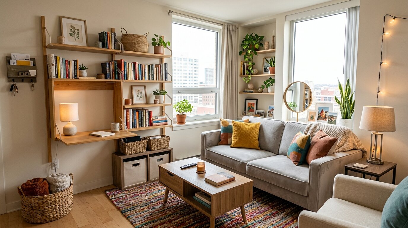 45 Budget-Friendly Tiny Apartment Living Room Ideas That Maximize Space & Style