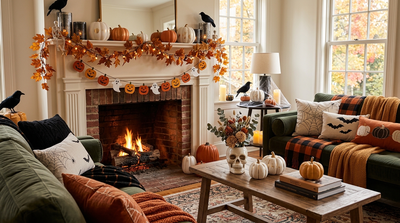 45 Stylish Halloween Living Room Decor Ideas You’ll Want to Copy